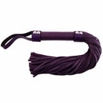 Bondage BDSM Whip Flogger Fantasy Purple Leather 21 Inch Length 14 Inch Tails
