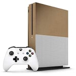Xbox One S Brown Leather Console Skin/Cover/Wrap for Microsoft Xbox One S