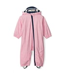 Hatley Baby Girl's Terry Lined Waterproof Puddlesuit, Pink, 12-18 Months