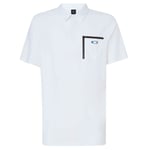 Oakley Mens Golf Pocket Polo Shirt - White - M