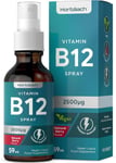Vitamin B12 Spray 2500mcg  59ml  High Strength Supplement  Natural Berry Flavour
