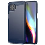 NOKOER Case for Motorola Moto G 5G Plus, TPU Slim Phone Case, Flexible Material Air Cushion Anti-Drop Design Cover [Anti-Fingerprint] Silicone Case - Blue
