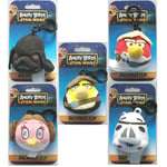 ANGRY BIRDS STAR WARS SET OF 5 PLUSH BACKPACK CLIPS - NEW CARDED