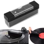 Black 2-In-1 Vinyl Record Player Cleaning Kit Velvet Record Brush