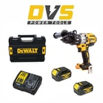 DeWalt DCD996M2 18V XR 3 Speed Brushless Combi Hammer - 2 x 4.0Ah Batteries