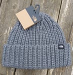 Genuine THE NORTH FACE Grey Heather Watchman BEANIE Chunky Knit Toque Hat Unisex