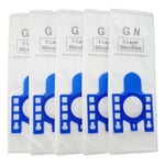 GN Hoover Bags Blue For Miele Complete C2 C3 Powerline Silence Cat & Dog 4 Pack