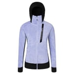 Rock Experience REWC02621-C788 BLIZZARD TECH HOODIE WOMAN FLEECE Sweatshirt Women's 2268 BABY LAVENDER+0208 CAVIAR XS