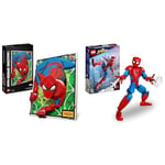 LEGO Art The Amazing Spider-Man 3D Wall Art Set, Buildable Canvas Poster & 76226 Marvel Spider-Man Figure, Fully Articulated Action Toy, Super Hero Movie Set