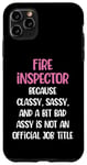 iPhone 11 Pro Max Funny Fire Inspector, Female Fire Inspector Case