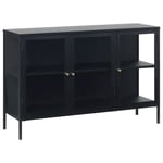 SIDEBOARD svart 132/85/40 cm 