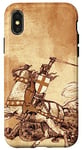 Coque pour iPhone X/XS Chevalier médiéval Dragon Slayer Renaissance Moyen Âge