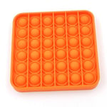 Pop It Fidget Toys Fyrkantig 3-Pack -  Orange (Färg: Orange)