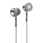 FIIO FF3 Earbuds Headphones Wired Earphones 1DD Deep Bass Comes with 3.5/4.4mm Plugs High Resolution for Smartphone/PC/Laptop/Tablet(Silver)