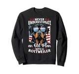 Rottweiler Rottie Dog Pet Never Underestimate an Old Man Sweatshirt