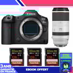 Boitier Canon EOS R5 Mark II + RF 100-500mm f/4.5-7.1 L IS USM + 3 SanDisk 128GB Extreme PRO UHS-II SDXC 300 MB/s + Ebook 'Devenez Un Super Photographe