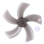 inhzoy 16inch/18inch Big Wind Plastic Fan Blade 5 Leaves Electric Fan Blades Replacement For Stand/Table Fanner Cooling Fan Ventilation Air Cooler Brown 16inch