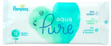 Pampers Baby Wipes Aqua Pure 12 Wipes