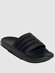 adidas Mens Adilette Comfort Sliders - Black, Triple Black, Size 8, Men