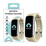 Gymcline Vesper Fitness Activity Body Health Tracker Wrist Watch Cream Colour