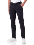 GANT Men's Slim Twill Chinos Dress Pants, Black, 34W / 34L