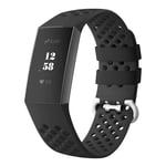 Fitbit Charge 3 Sport Silicone Strap Black