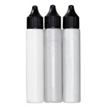 Ljuspenna med flytande vax för att måla på ljus, 3-pack – silver, vit och silverglitter