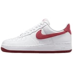 Nike Homme Air Force 1 '07 Sneaker, White Adobe Team Red Dragon Red, 39 EU