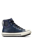 Converse Kids Berkshire Boot Counter Climate Trainers - Navy, Navy, Size 2 Older