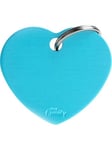 MyFamily ID Tag Basic collection Big Heart Light Blue in Aluminum