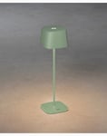 Capri bordlampe usb 2700K/3000K dimbar firkantet grønn/grå