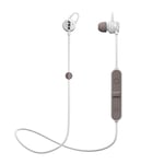 Jam Live Loose Sweat Resistant Wireless Bluetooth Earbuds, 6 Hour Playtime, 10 Metre Range, Hands Calling, Magnetic Cord Management, Lightweight Design Sport Headphones - Grey