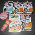 Soap & Glory Bright Beautiful Sheet Masks & Hand Food Righteous Butter X 7 Items