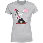 Disney Goofy Love Heart Women's T-Shirt - Grey - S - Grey