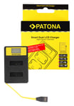 Patona Smart Dual LCD USB Lader for Canon NB-13L PowerShot G5 X G5X G7 X G7 X Mark II G7X 15060141671 (Kan sendes i brev)