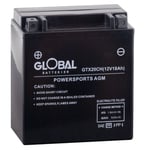 Global 12V GTX20CH FA MC-batteri 18Ah 150 x 87 x 161 mm