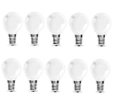 AcornSolution 20 Pack 40W 240V Classic Mini Globes Frosted Round Light Bulbs G45-E14 Small Screw Golf Ball Incandescent Lamps [Energy Class E]
