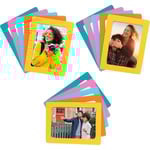 Magnetiska Bildramar (15-pack, Stora) - 6x4 Tum - Fotomagneter för Kylskåp/Magnetiska Bildramar för Kylskåpsbilder, Stora Multicolor Multicolor