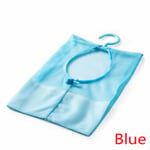Storage Net Bag Laundry Pocket Clothespin Blue