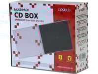Logo Box För 1 Cd, Transparent, Svart Bricka, 10,4 Mm, 5-Pack