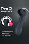 Satisfyer Pro 2 Generation 3 With Liquid Air Black