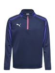 PUMA Individualliga 1/4 Zip Top Jr Marinblå