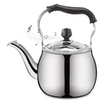 DTNSSTB Whistling Kettle Gas Stove Stainless Steel Kettle With Whistling Tone Kettle Teapot Whistling Kettle Flat Bottom Kettle Induction Kettle Induction Cookers Tea Kettle for Stove