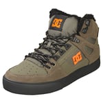 DC Shoes Pure High-top Wc Winter Mens Dusty Olive Casual Trainers - 8 UK