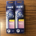 Braun Oral pro B Sensitive Clean Electric Replacement Toothbrush Heads 4 Pack X2