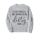 Dirty Dishes Stare-Down Kitchen Humor Humorous Present Sweatshirt