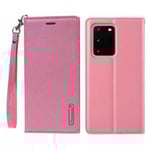 Praktiskt Stilrent Plånboksfodral - Samsung Galaxy S20 Ljusrosa
