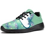Vintage Christmas Snow Butterfly Mens Trainers Slip on Lightweight Running Shoes Outdoor B