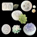 Silicone Mold Flower Leaf Epoxy Resin Mould Diy Jewelry Making C