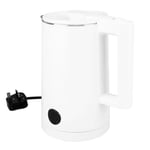 (White )Electric Kettle 2000W Double Layer 304 Stainless Steel 2L Cordless Wa SD